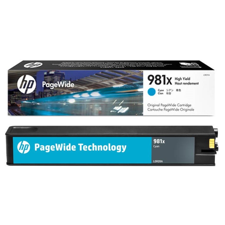 HP L0R09A оригинальный pagewide картридж HP 981X голубой, ресурс - 10000 страниц