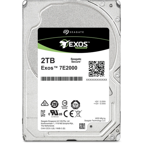 Жесткий диск 2.5" SATA3 2Тб 7200rpm 128Mb Seagate Exos 7E2000 (ST2000NX0253)