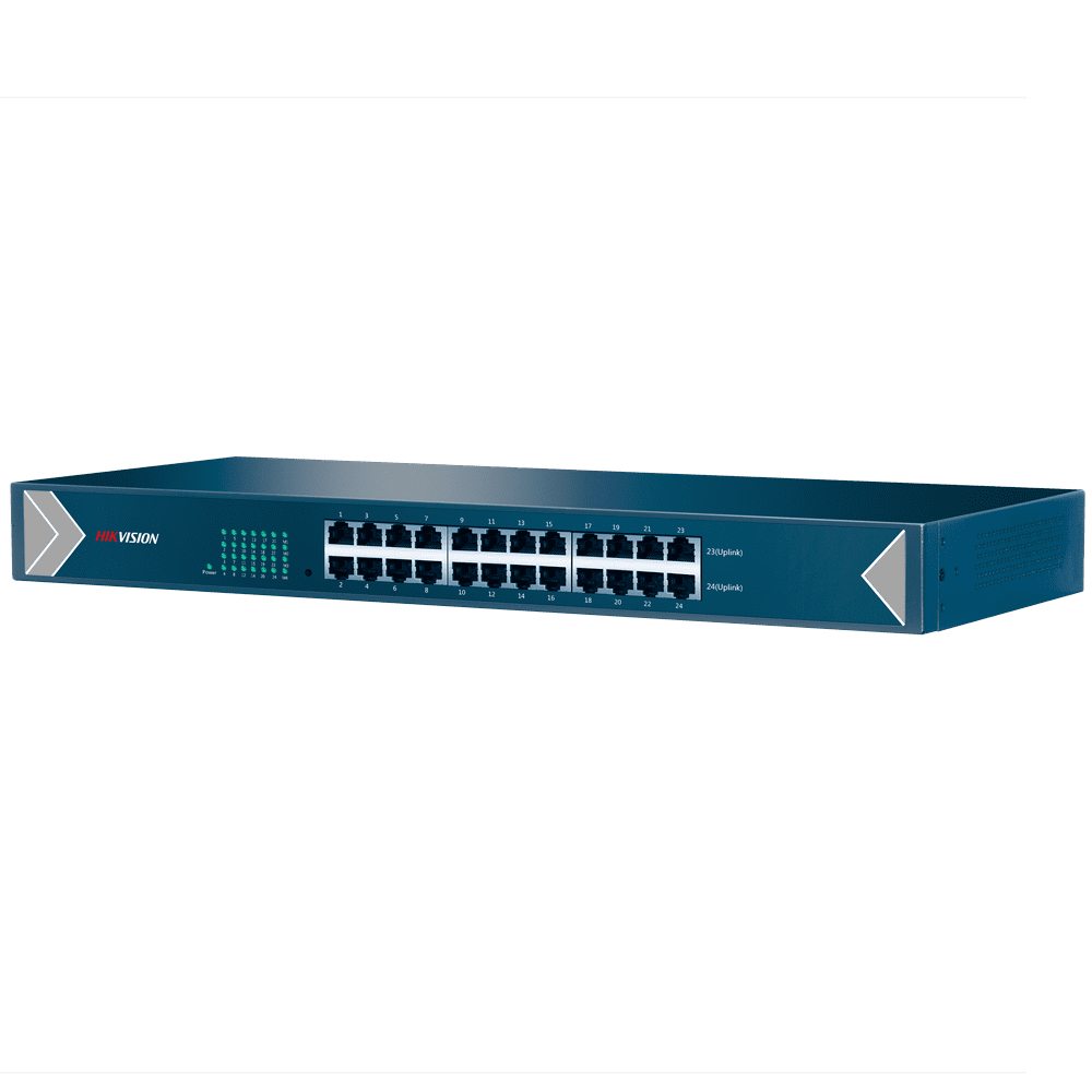 24-портовый неуправляемый асимметричный сетевой коммутатор Hikvision DS-3E0524-E