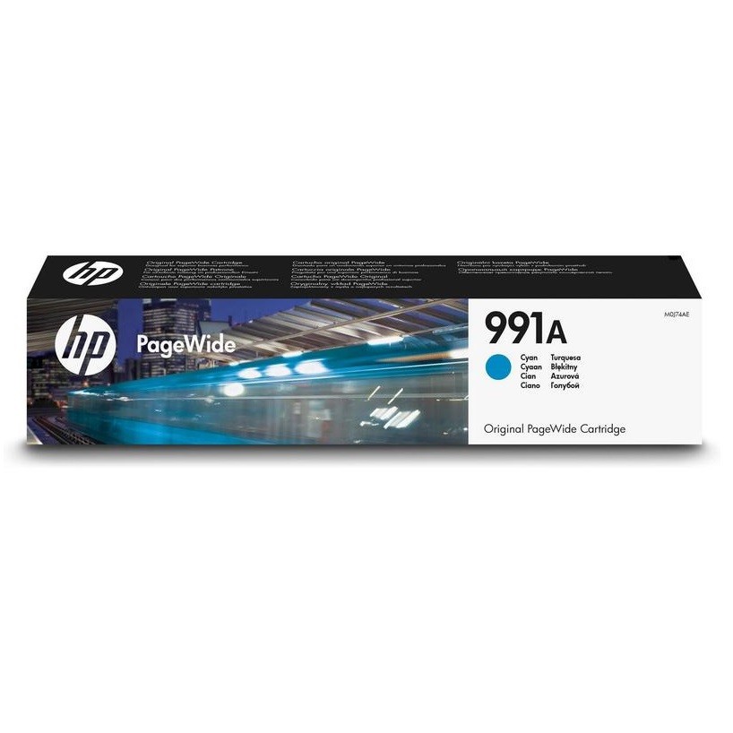 HP M0J74AE оригинальный pagewide картридж HP 991A голубой, ресурс - 8000 страниц