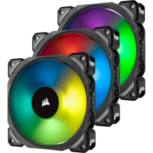 Вентилятор 120мм Corsair ML120, Premium Magnetic Levitation Fan 3xPack ( CO-9050076-WW ) RGB LED