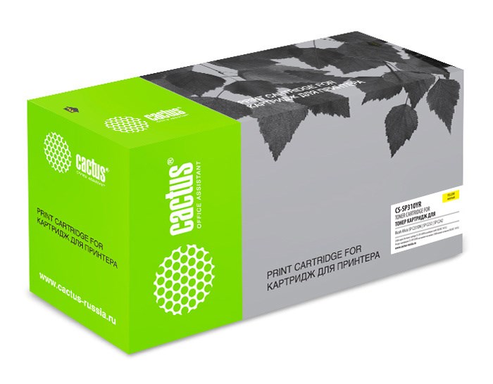 Cactus CS-SP310YR совместимый с Ricoh SP C310EY | 407639 тонер картридж 2 500 стр., желтый