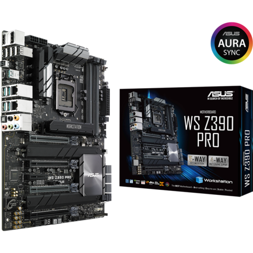 Материнская плата ASUS Z390 LGA1151v2 DDR4 ( WS Z390 Pro ) ATX, Ret