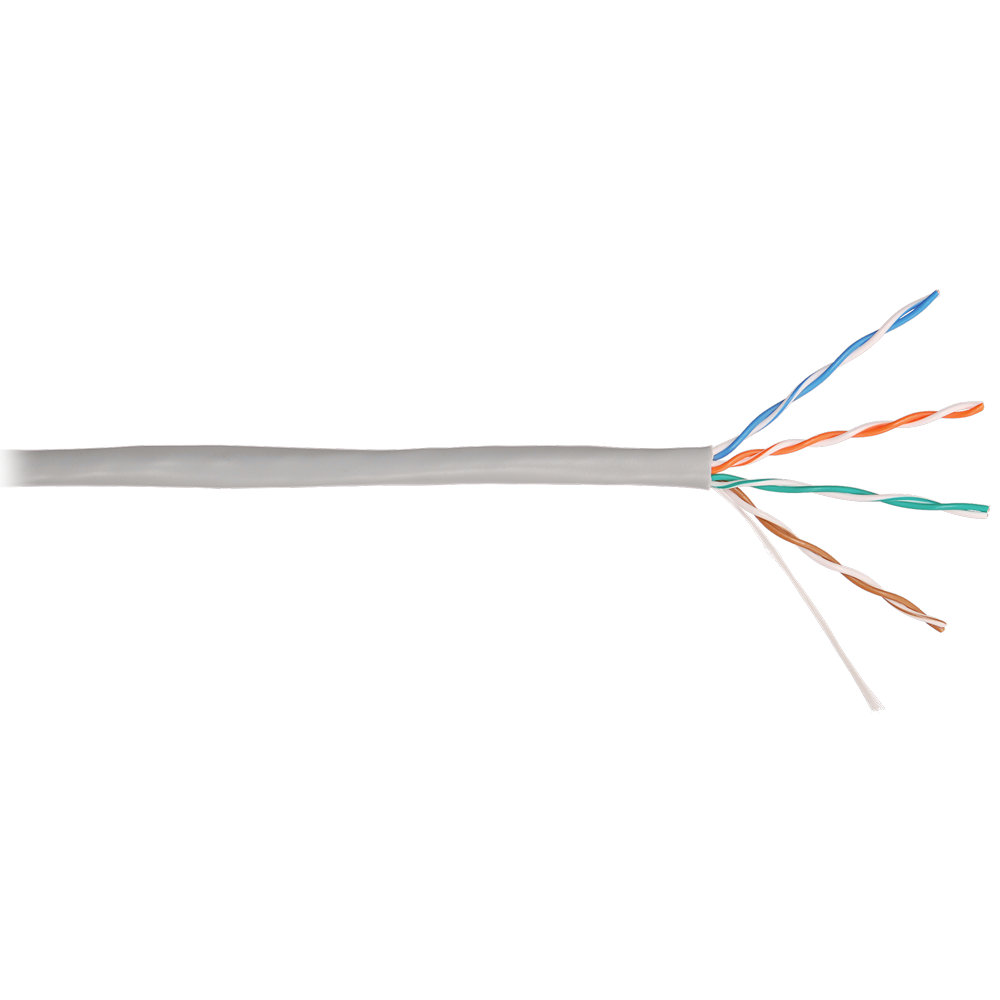 Кабель NIKOLAN NKL 4100A-GY U/UTP для внутренней прокладки, 305 м