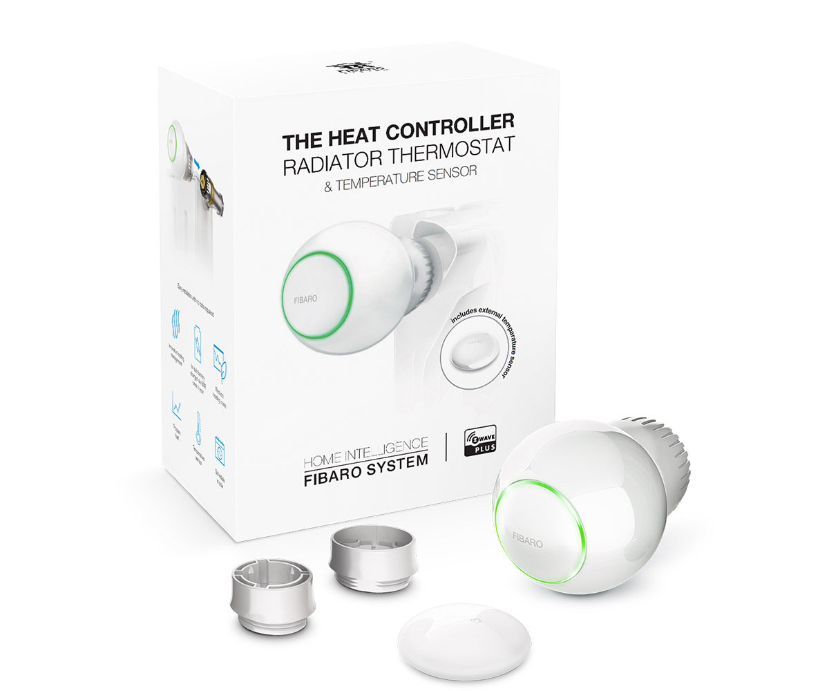Радиаторный термостат FIBARO Heat Controller с датчиком температуры