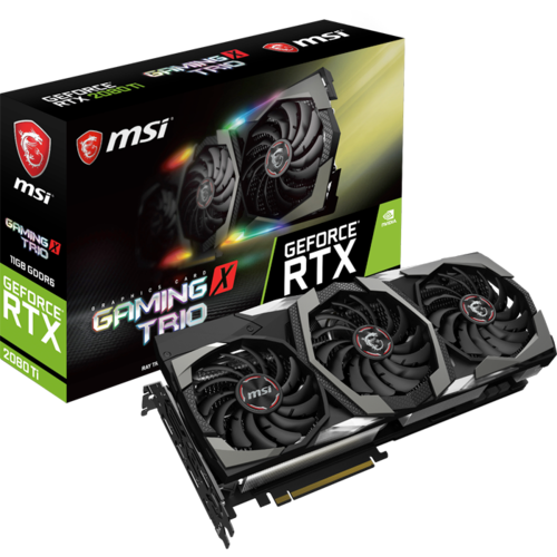 Видеокарта PCI-E MSI nVidia GeForce RTX R2080 Ti Gaming X Trio 11264Mb GDDR6 ( RTX 2080 Ti Gaming X Trio ) Ret