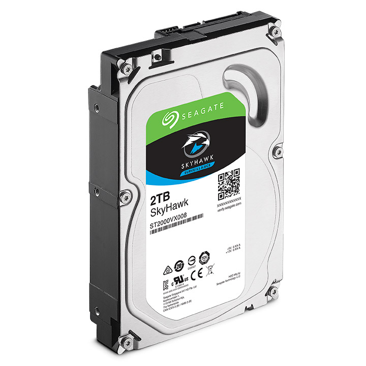 2 Тбайт жесткий диск Seagate ST2000VX008 серии SkyHawk для систем видеонаблюдения