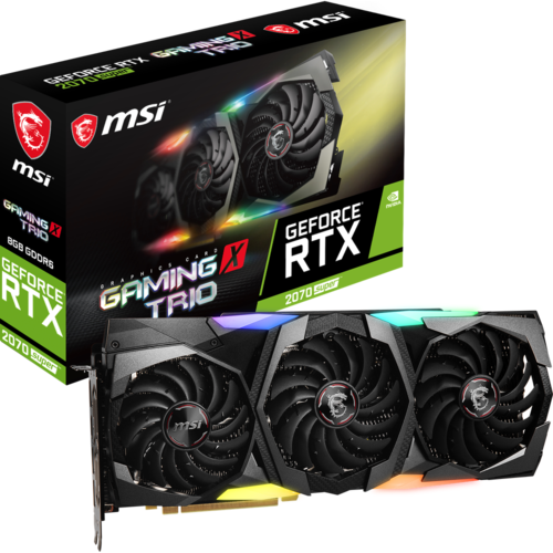 Видеокарта PCI-E MSI nVidia GeForce RTX 2070 Super Gaming X Trio 8192Mb GDDR6 ( RTX 2070 Super Gaming X Trio ) Ret