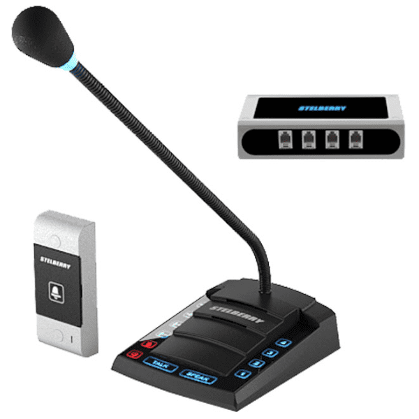 4-channel intercom "client-cashier" STELBERRY S-640