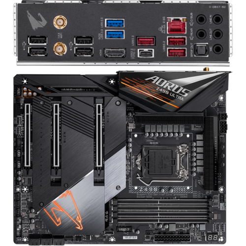 Материнская плата Gigabyte Z490 LGA1200 DDR4 ( Z490 AORUS Ultra ) ATX, Ret