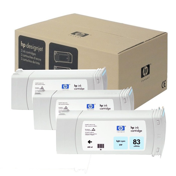 HP C5076A original ink kit HP 83 light blue, resource - 680 ml