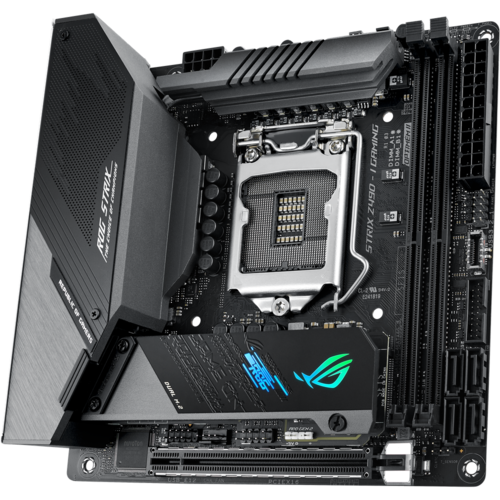 Материнская плата ASUS Z490 LGA1200 DDR4 ( ROG Strix Z490-I Gaming ) mini-ITX, Ret