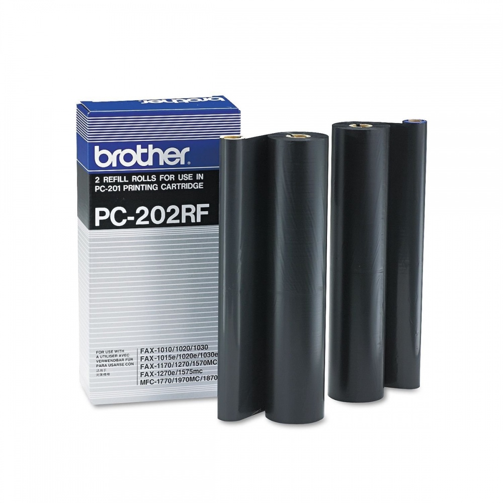 PC 202RF Оригинальная плёнка для факса Brother чёрная, ресурс печати - 2*420 страниц