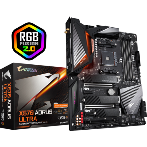 Материнская плата Gigabyte AMD X570 AM4 DDR4 ( X570 AORUS Ultra ) ATX, Ret