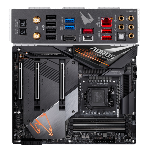 Материнская плата Gigabyte Z490 LGA1200 DDR4 ( Z490 AORUS Master ) ATX, Ret