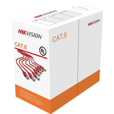 Кабель UTP CAT6e – Hikvision DS-1LN6-UU, 305 м