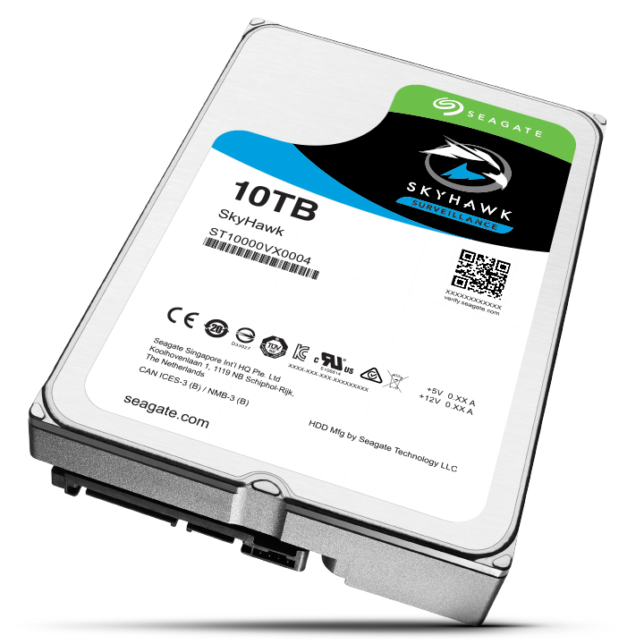10 ТБ жесткий диск Seagate ST10000VX0004 серии SkyHawk для систем видеонаблюдения