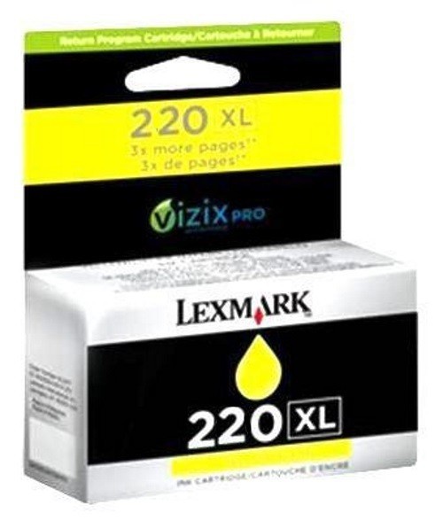 Lexmark 220XL 14L0177AL оригинальный струйный картридж ресурс печати - 1 600 страниц, желтый