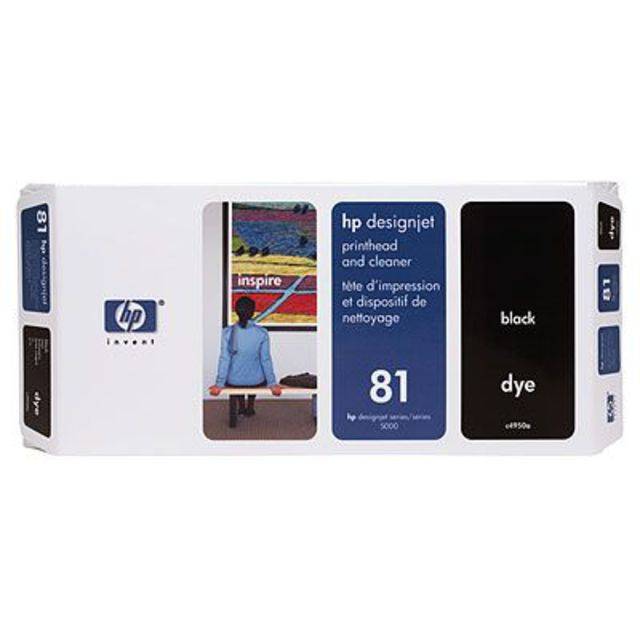 HP 81 Printhead Black | C4950A оригинальная печатающая головка, черный