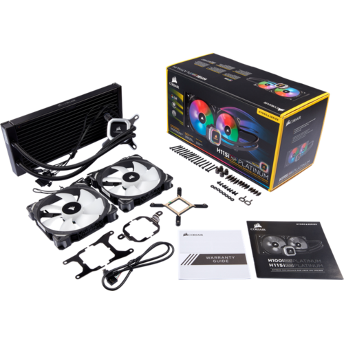 Водяная система охлаждения Corsair Series H115i RGB Platinum S1155/1156/1151, S2011, AM4/AM3+, AM3/AM3+/TR4 ( CW-9060038-WW ) Ret