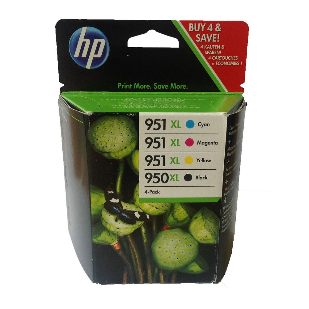 C2P43AE HP 950XL + 951XL оригинальный набор струйных картриджей HP, ресурс - 1000 страниц