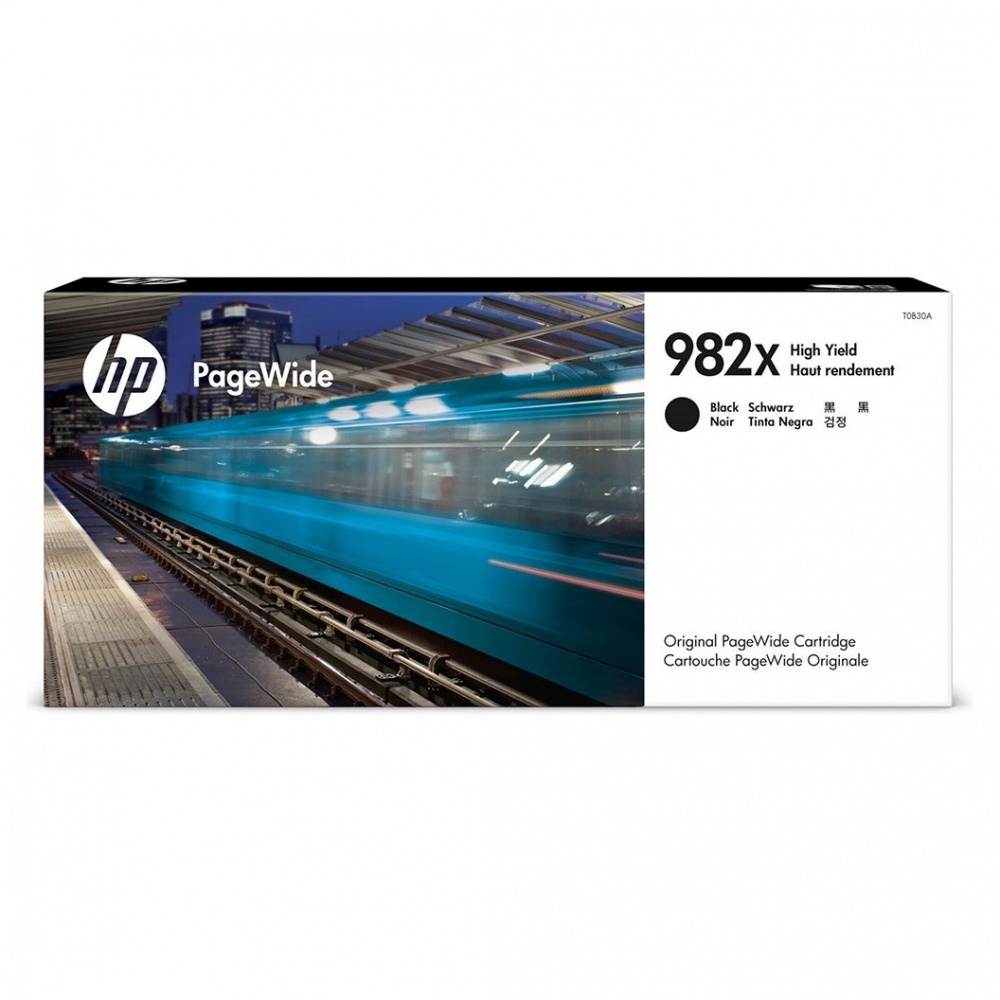 HP T0B30A оригинальный pagewide картридж HP 982X черный, ресурс - 16000 страниц