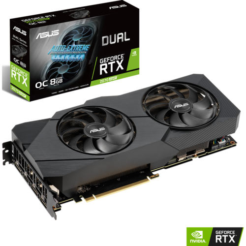 Видеокарта PCI-E ASUS nVidia GeForce RTX 2070 Super Dual O8G EVO 8192Mb GDDR6 ( Dual-RTX2070S-O8G-EVO ) Ret
