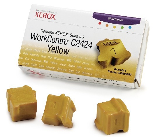 Xerox 108R00662 оригинальные твердые чернила ресурс печати - 3 400 страниц, желтый