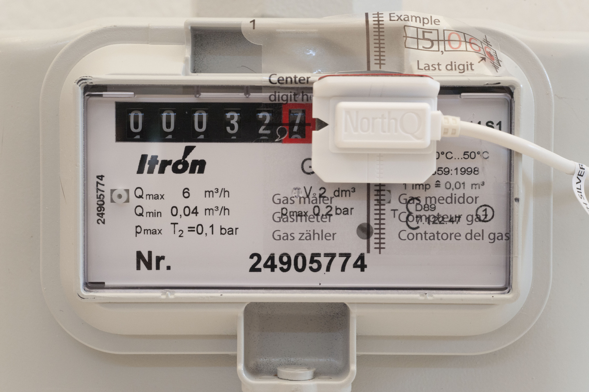 Счетчик расхода газа NorthQ Gas Reader