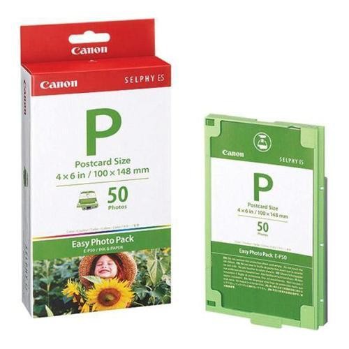 Ե-Պ50 Ինկ / Paper Սեթ | 1247բ001 Sublimation Canon, 50 լուսանկար, գունավոր հավաքածու + լուսանկարչական թուղթ