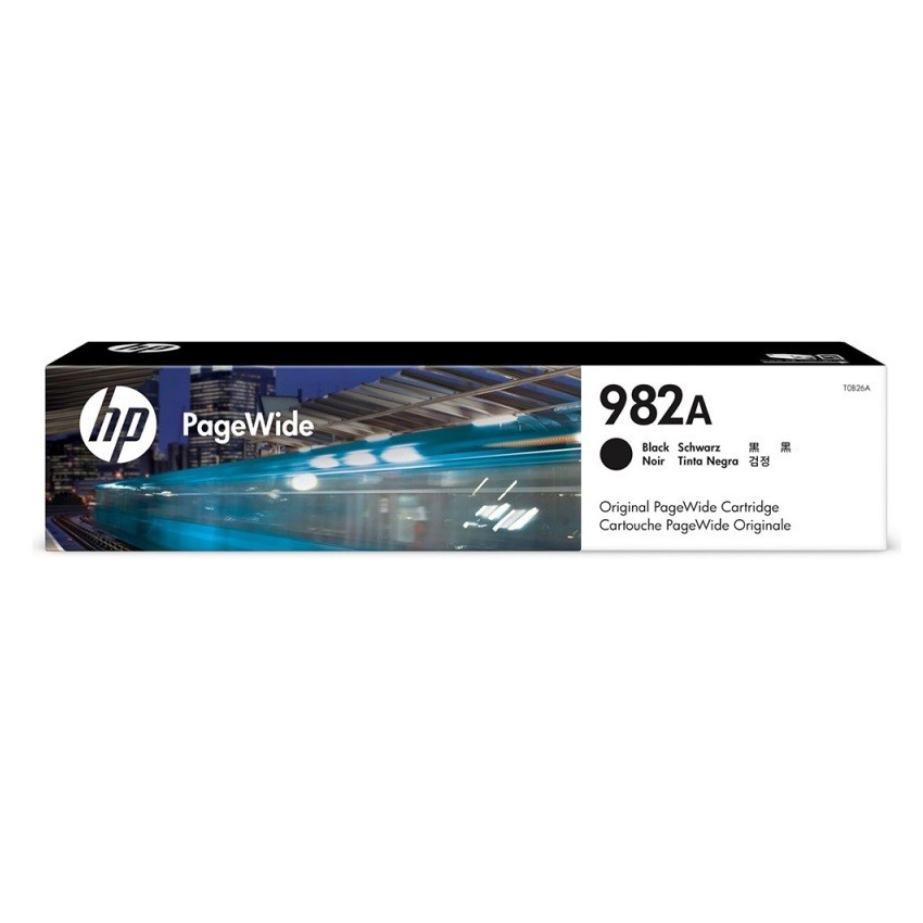 HP T0B26A оригинальный pagewide картридж HP 982A черный, ресурс - 10000 страниц